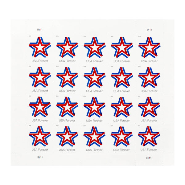 2019 USA Star Ribbon Forever Stamps - Image 3
